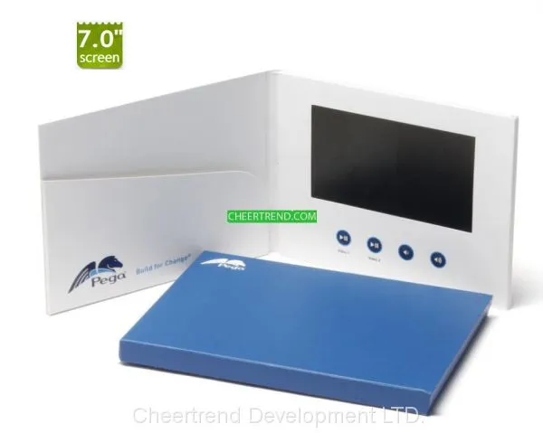 Modern Design 7 Inch Lcd Video Booklet Video Greeting Booklet Business Card photo-5