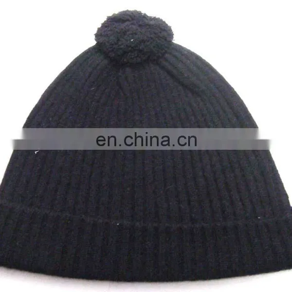 Knitted Cashmere Rib Caps photo-2