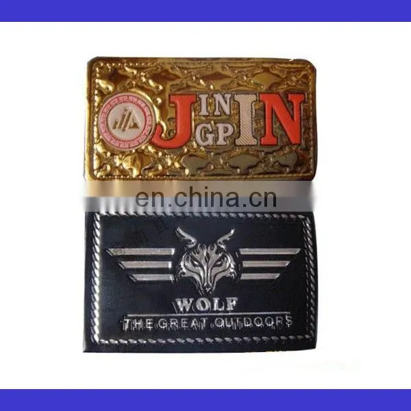 Embossed Leather Patch Custom Hat Label Jeans Leather Label photo-2