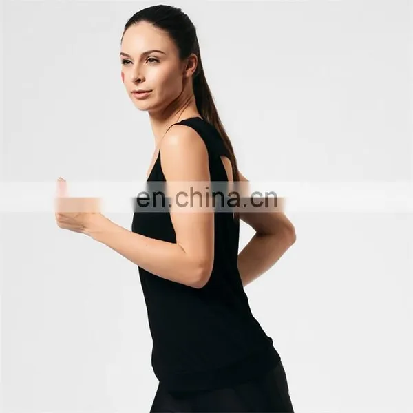 Private Label Sleeveless Blank Workout Vest Sports Stringer Wholesale Yoga Set Tank Top Women Sports Wear photo-6