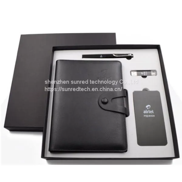 Custom 4 in 1 Christmas Corporate Gift Set, Promotional Business Gift Set Luxury 2018 With Notebook photo-2