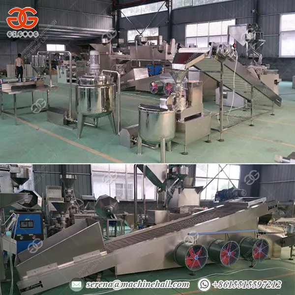 Food Processor For Nuts Machine Peanut Butter Making Line