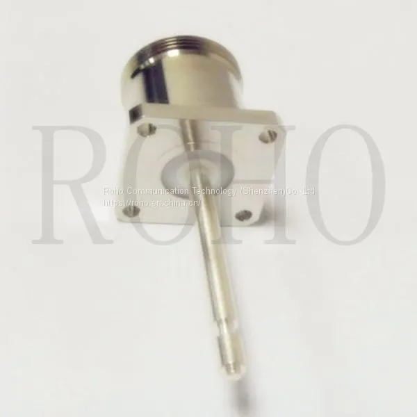 RF Connector Brass Material L29 7/16 DIN Female Flange Connector photo-2