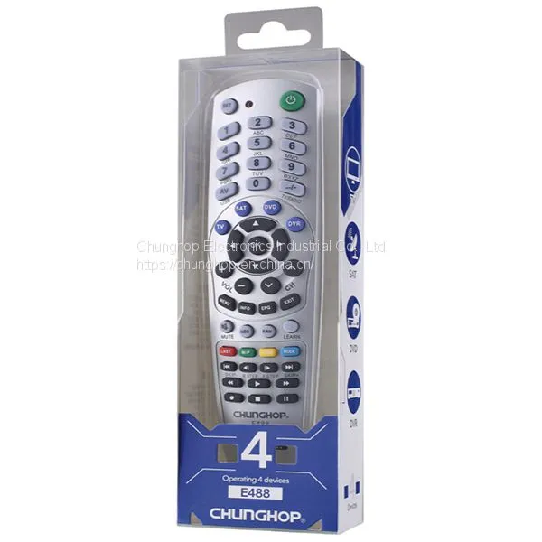 E488 Functional Universal Remote Control Unique Design With Learning for TV SAT DVD DVR photo-4