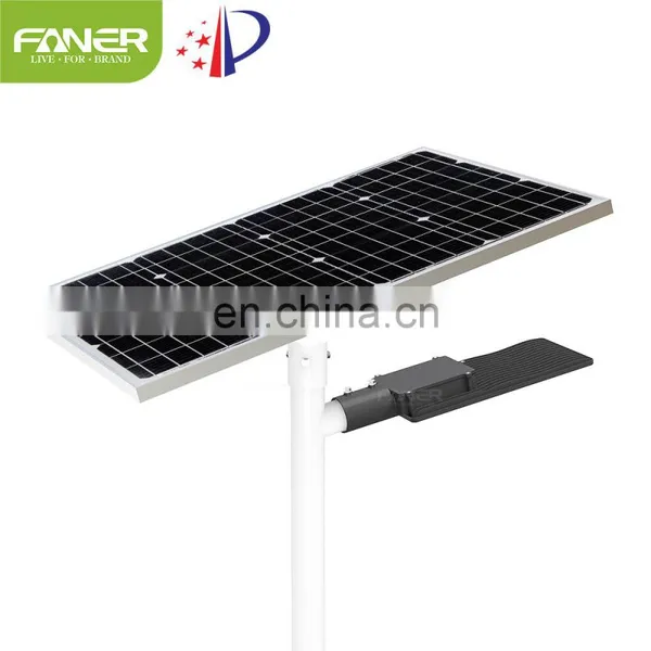 The New Design Faner Lighting 2020 New Led Solar Street Light Waterproof Ip67 50W 100w 150W 5 Years Wattery Solar Led Street Lig photo-6