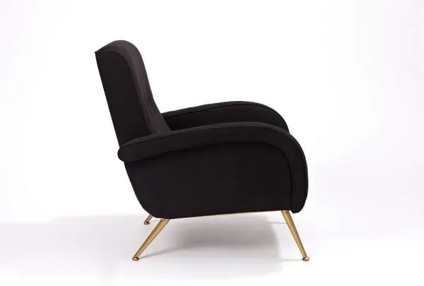 High Back Upholstered Lounge Armchair photo-3