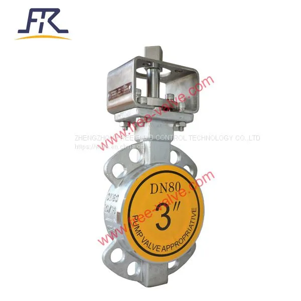 Adjusting Anti-abrasive Wafer Type Ceramic Butterfly Valve DN80-PN10 photo-4