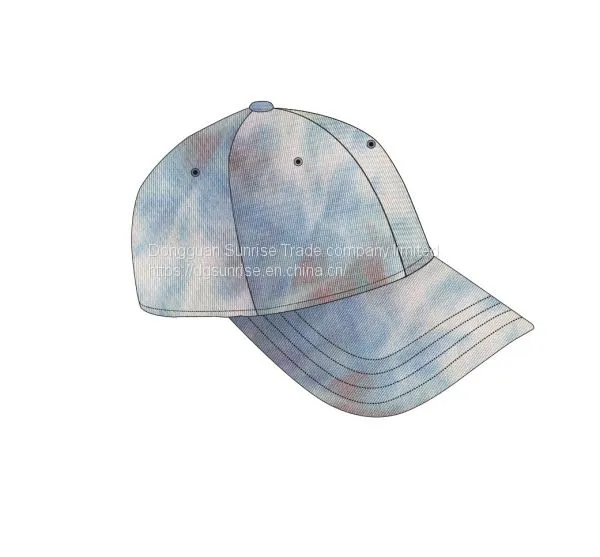 6p Tied Dyed Cap