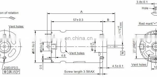 RS-550SA 6000rpm High Speed Motor 3800rpm Low Cost 120w 12v 24V dc Micro Motor for Motorized Toys and N-scale Train Models photo-2