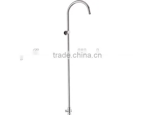 Round Spout Shower Column / Brass Top Shower Head Shower Arm/brass Tube Shower Column/wall Mounted Brass Top Shower Extension