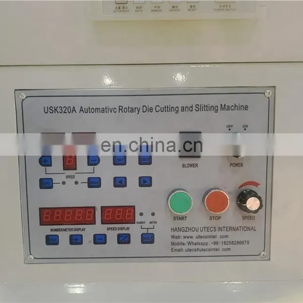 USK320A Automatic Self Adhesive Blank Label Sticker Rotary Die Cutting Slitting Rewinding Machine With Turret photo-2