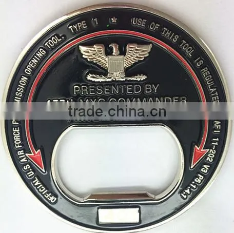 177th Wing Maintenance Group Bottle Opener Challenge Coin photo-3
