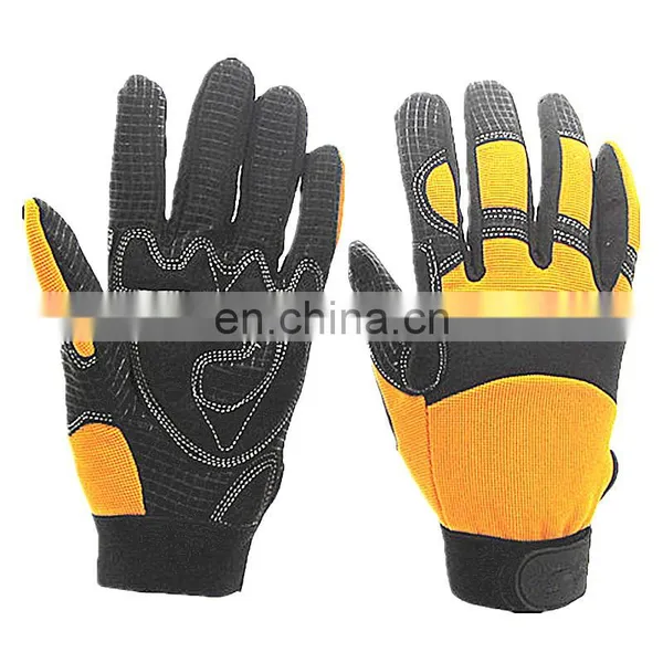 Construction Scaffolding Mechanics Synthetic Leather Hand Protective Gloves Touchntuff Saftey Gloves photo-2