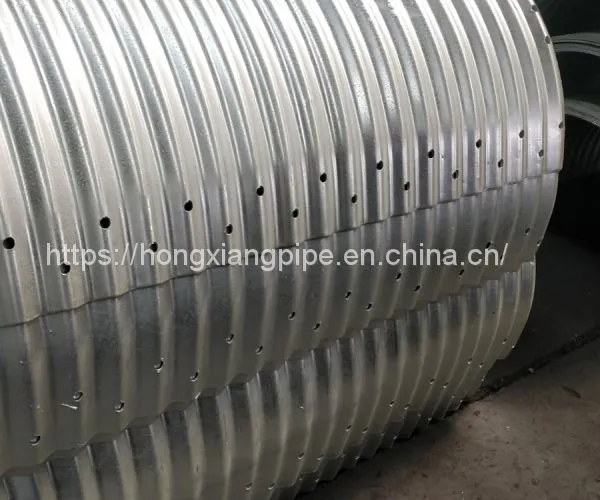 Corrugation Pipe Two Plates Assembled Steel Driveway Culvert