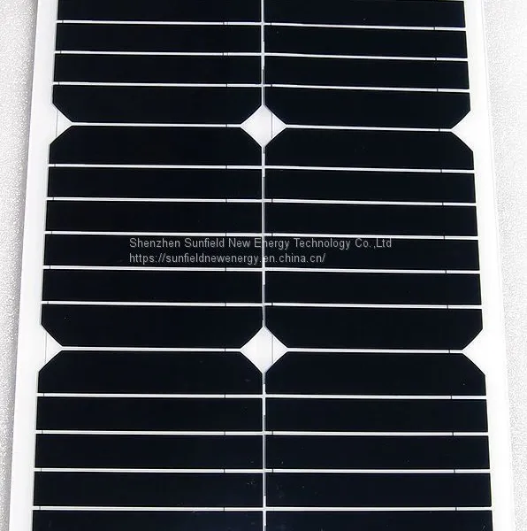 Custom Made 20W 19.8V Flexible Solar Panels High Efficiency SunPower Cells photo-3