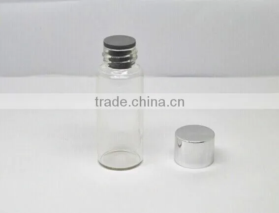 15ml Clear Glass Pharmaceutical Bottle With Silicon Rubber Top and Alu Cap photo-2