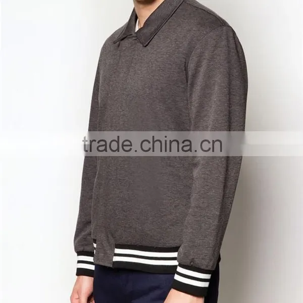 2016 Plain Latest Fashion Jackets for Men With Special Ribbing photo-4