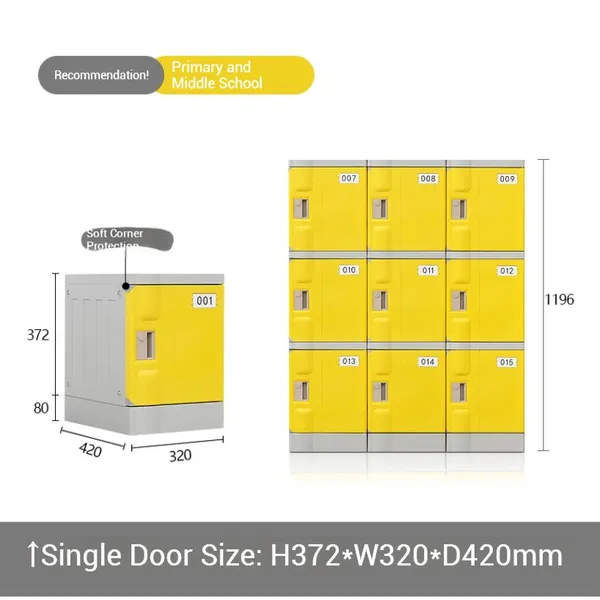 Outdoor ABS Locker Cabinet – UV-Resistant Plastic Storage for Poolside or Beach Resorts-Hengna Office photo-5