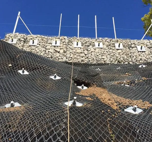 G45/2 Active Structural Defense System Woven Rockfall Protection Netting for Erosion Bending Processing Service Included photo-2