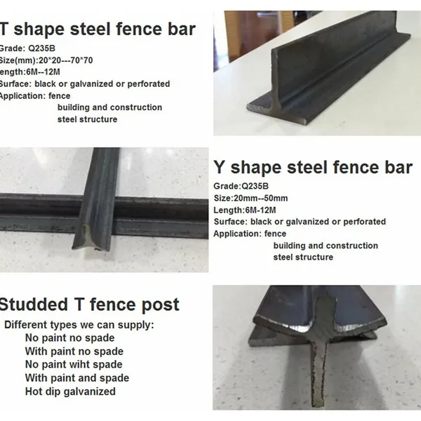 Easily Assembled Steel Powder Coated Picket Fence Y Post Star Picket Fence Post photo-5
