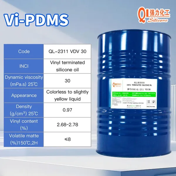 VDV 30cst Rubber Base Vinyl-terminated Polydimethylsiloxane Low-volatility Additive Liquid Silicone Rubber photo-2