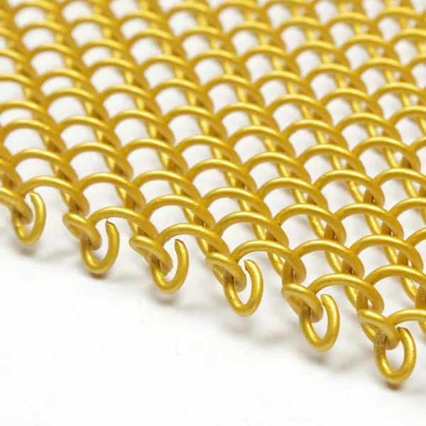 Factory Supply Metal Coil Curtain Metal Mesh Chain Link Screen Mesh Ceilings for Interior Exterior Design photo-4