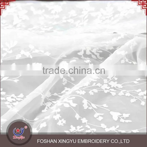 New Design Promotional Lighting and Soft Water Soluble Flower Embroidery Tulle Custom Lace Fabric photo-2