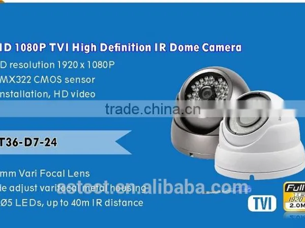 Starlight TVI 2.8-12mm 1080P WDR 120dB 2MP Night Vision Dome TVI Camera photo-2
