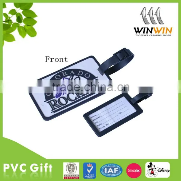 China Customized Bulk Cheap PVC Luggage Tag photo-3