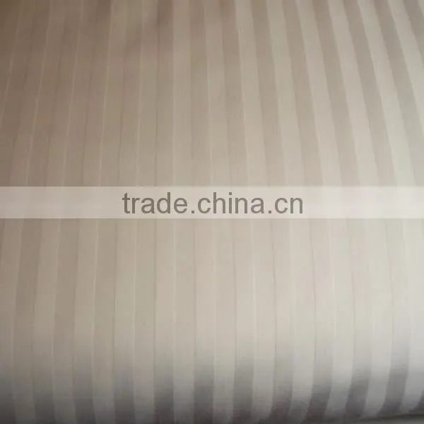 Hotel Bedding Set Solid or White Color 100% Cotton Stripe Fabric photo-4