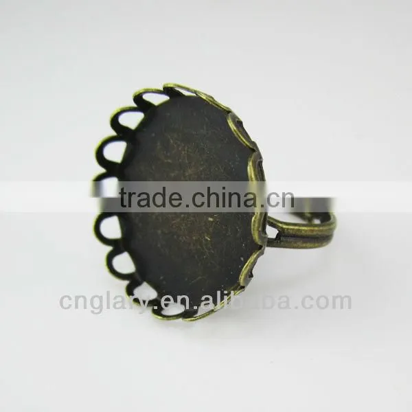 Bronze Blank Ring Setting,bezel Ring