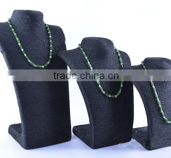 New Design Bohemia Style Hemp Rope Jewelry Display Bust for Necklace Pendant S1274 photo-3
