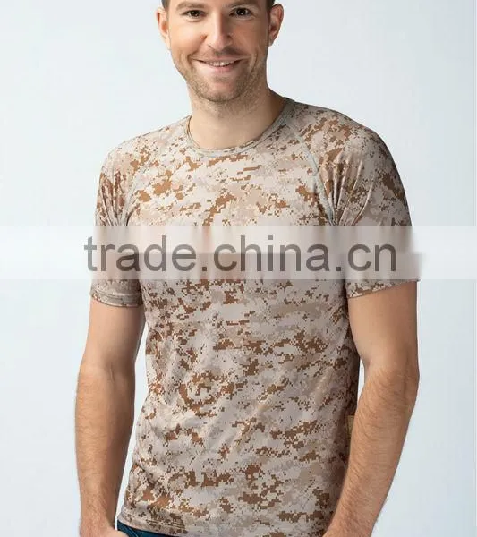 SHORT SLEEVE CAMOUFLAGE MICRO-FIBER T-SHIRT