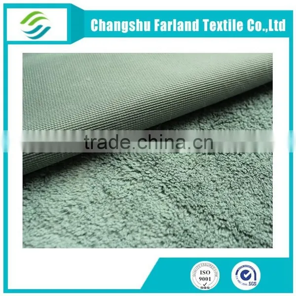 Solid Plush Polyester Fabric Plush Textile photo-4