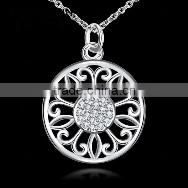 Newest Pure Silver Plated Necklace Designs Jewelry photo-2