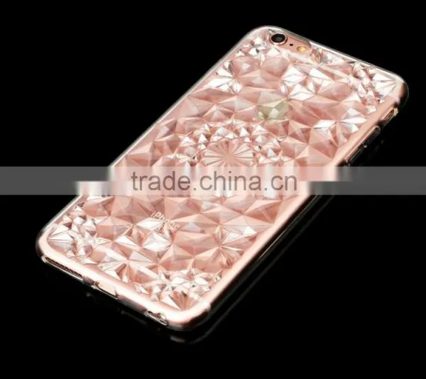 Diamond Clear TPU Crystal Case for IPhone 6s Plus Fashion Crystal Rose Flower Soft Full Case for IPhone 6 Plus 5.5 photo-5