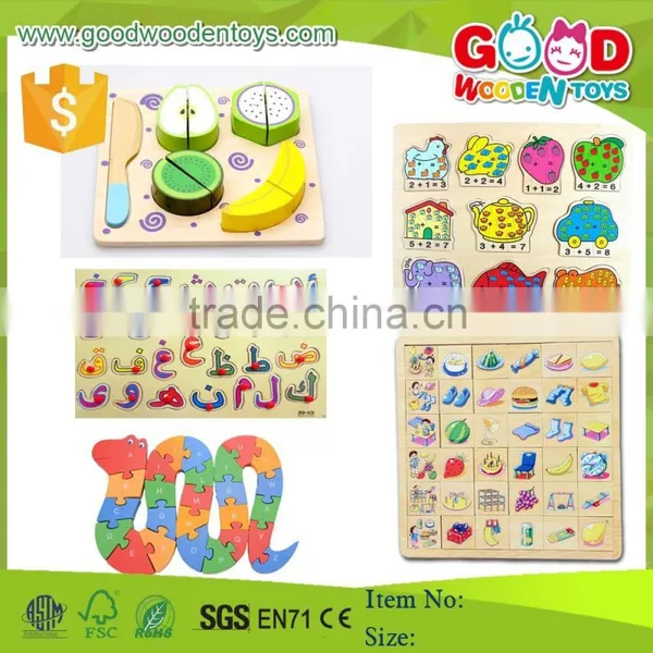 Preschool Education 3d Puzzle Toys Kids Puzzle Wooden Jigsaw Puzzle Game Quality Choice