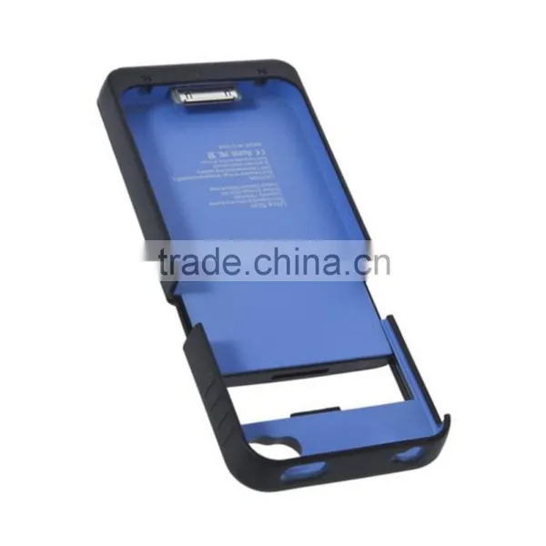 1900mAh External Backup Battery Charger Case Replacement Repair Parts Blue For IPhone 4 /4S Wholesale photo-3