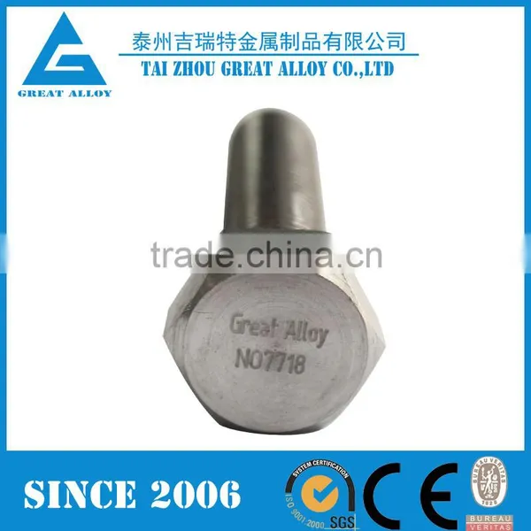 Inconel 625/inconel 600 Stainless Steel Hex Bolts photo-4