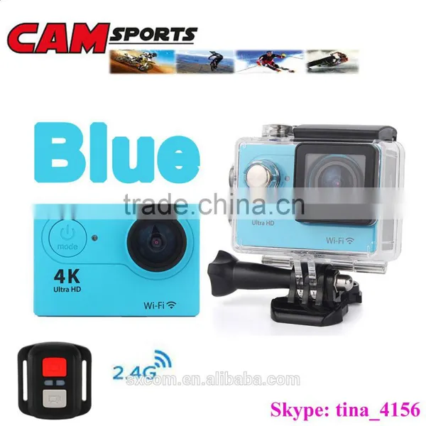 WIFI Waterproof Action Sport Camera 4K 15fps Remote Control Bracelet 2.0'' LCD 170 Degree Angle 1050mAh 12MP photo-2