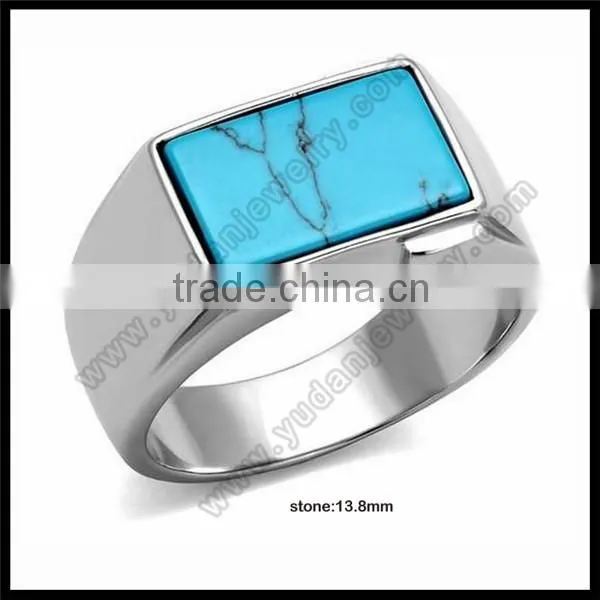 China Factory Custom Made Big Turquoise Ring Online photo-3