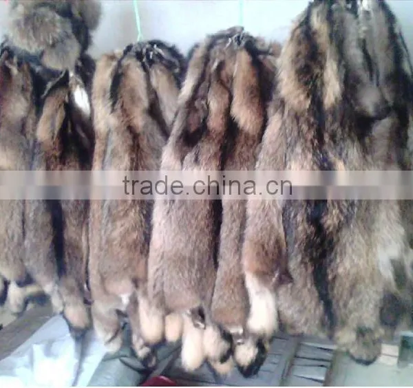 100% Natural Genuine Raccoon Fur Skin for Garment photo-4