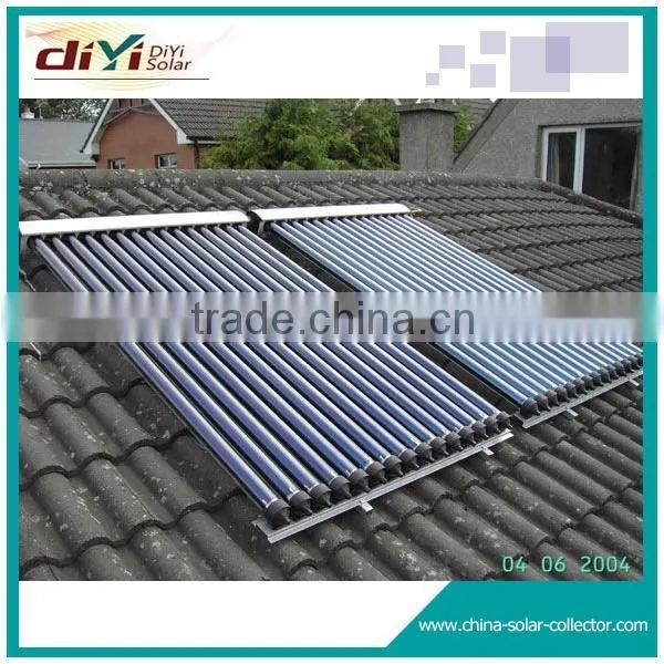 6 Bar Max Pressure Split Pressurized Vacuum Tube Heat Pipe Solar Collector photo-3