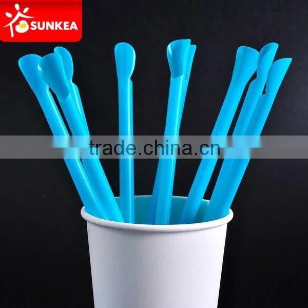 Disposable Straws With Spoon