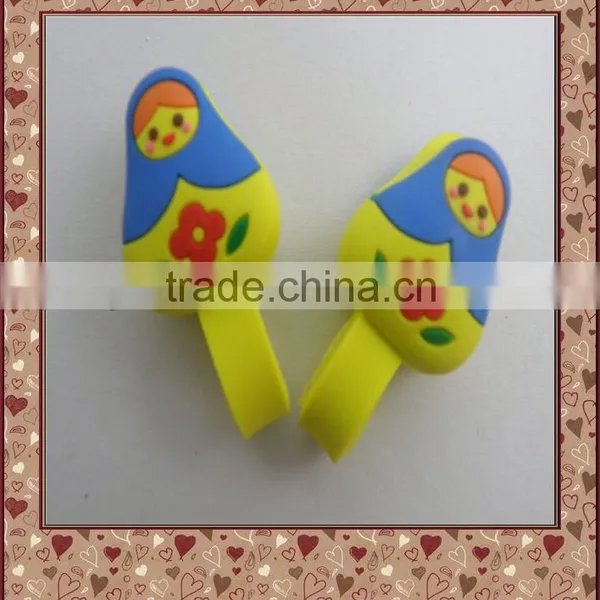best selling fancy plastic silicone earphone clip