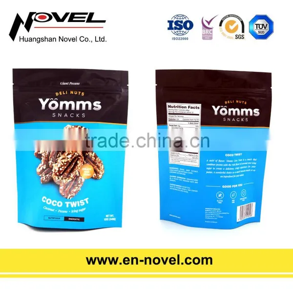 Plastic Nuts Bag Stand Up Pouch With Zipper for Nuts Packaging photo-2