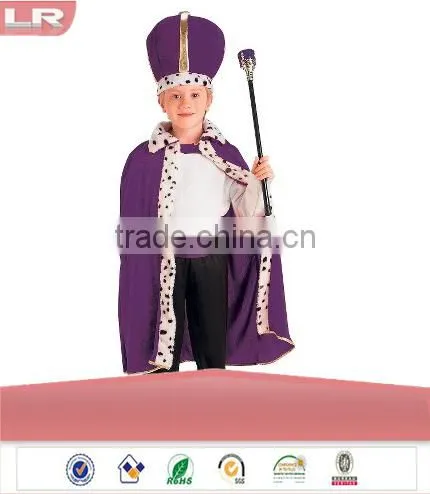 Purple King Robe and Crown Child Costume - One Size Robe