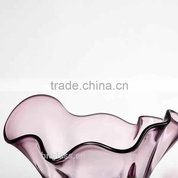 Promotion High-quality Purple Crystal Glass Plate photo-2