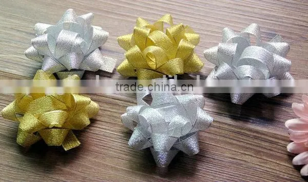 Plastic Ribbon Star Bow for Holiday Decoration photo-5