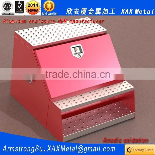 XAX38Alu OEM ODM Customized Laser Cut Bend Weld Plate Aluminum the Charging Box Box photo-6